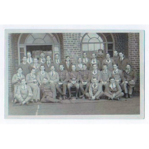 Patients out side the hospital at Moss Side, Maghull, WW1
