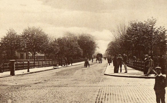 Mill Road, Cambridge, heading towards the railway and river, near location of the first psychology lab in the UK - ran by Dr William H R Rivers